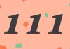 111 meaning